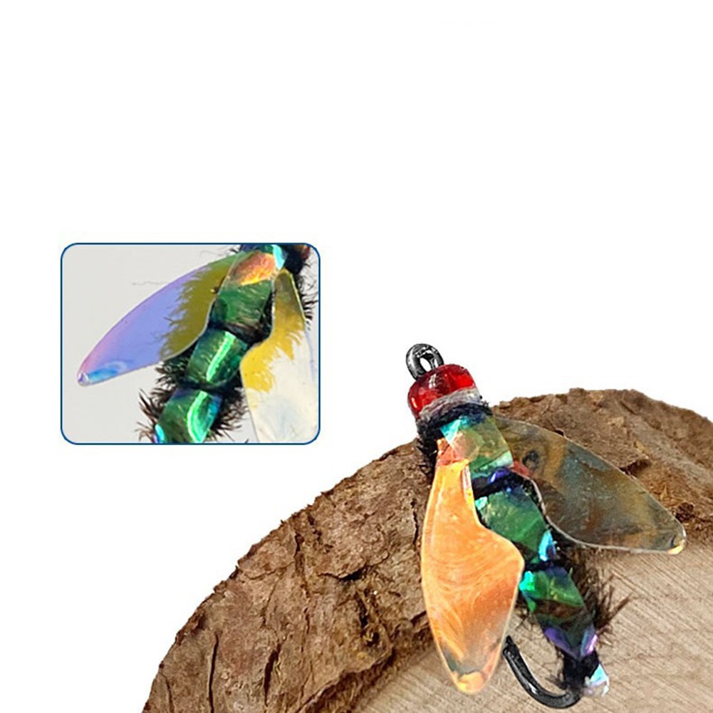 Set of 5 Colorful Modified Fly Hooks Tailored for Various Fish Species - Picture 18 of 24