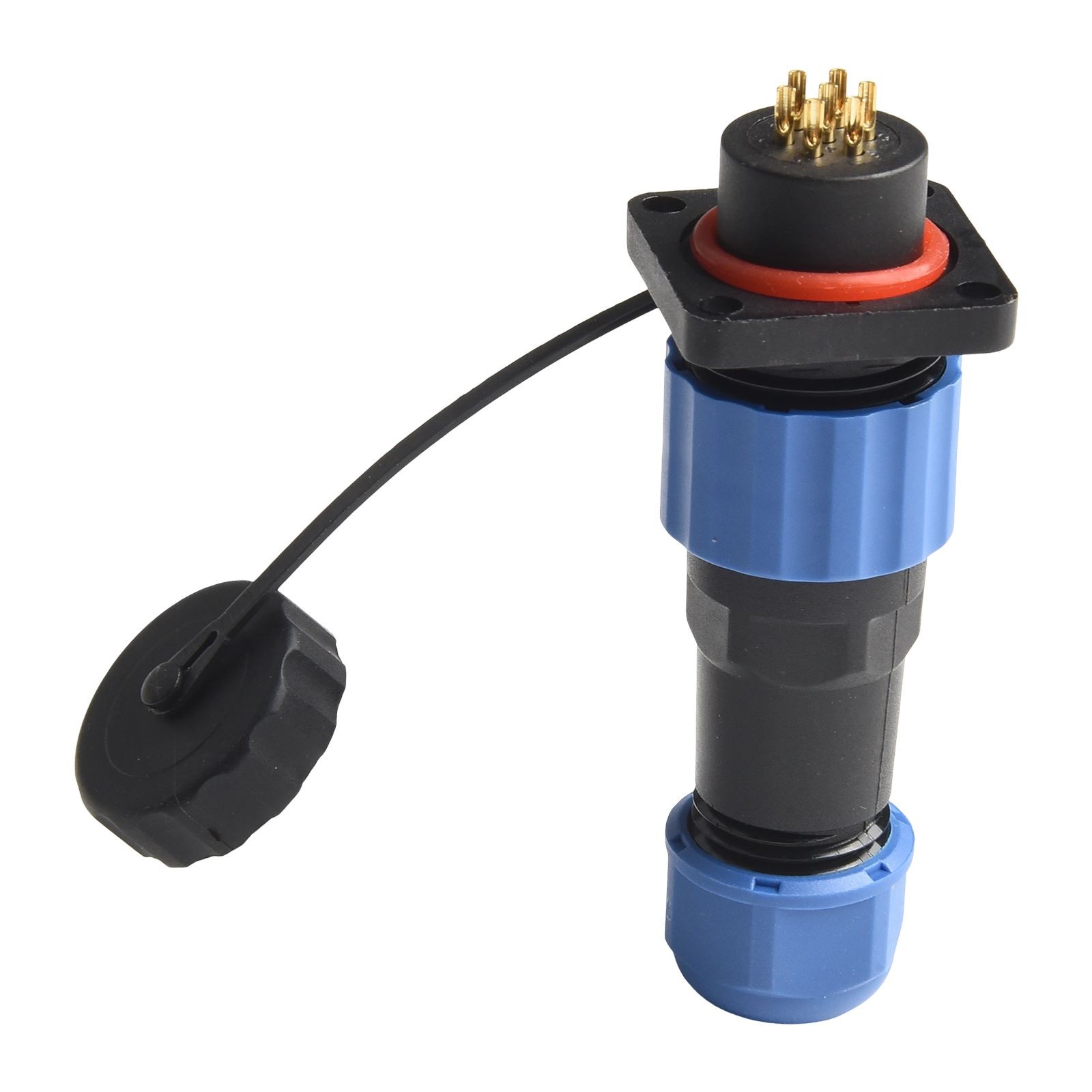 Blue Black IP68 Waterproof Circular Connector for LED Lighting (29pin) - Picture 67 of 75