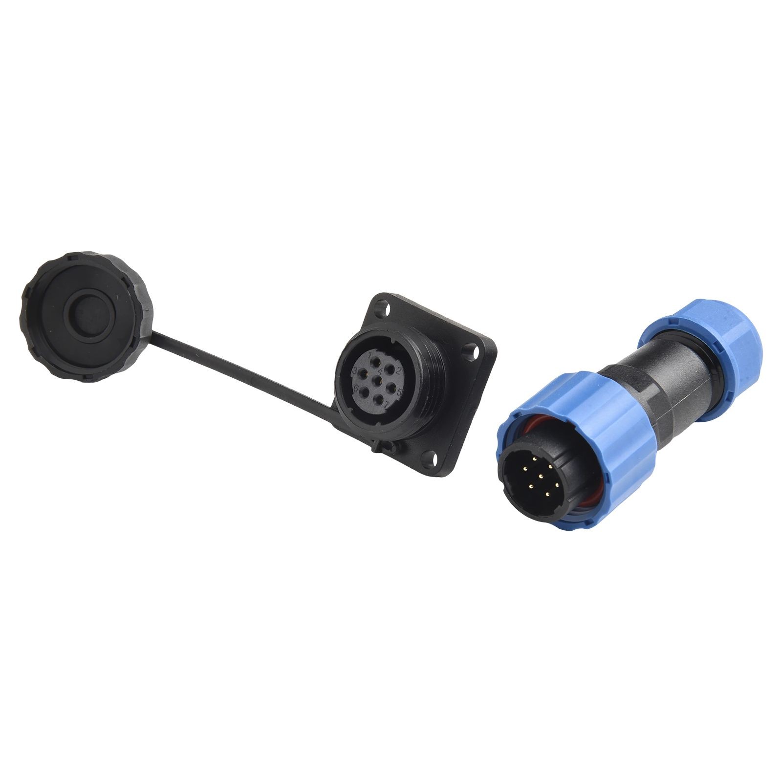 Blue Black IP68 Waterproof Circular Connector for LED Lighting (29pin) - Picture 69 of 75