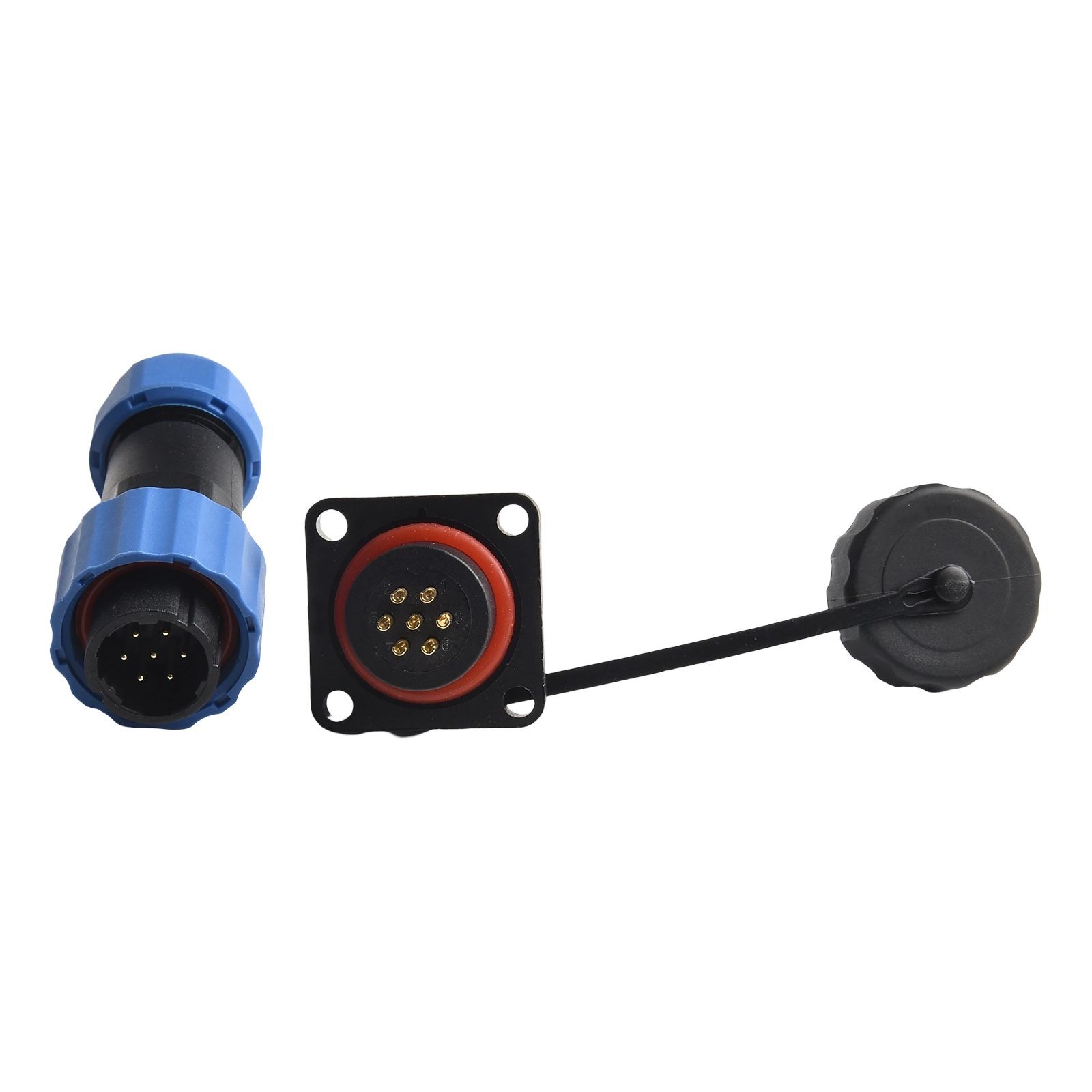 Blue Black IP68 Waterproof Circular Connector for LED Lighting (29pin) - Picture 64 of 75