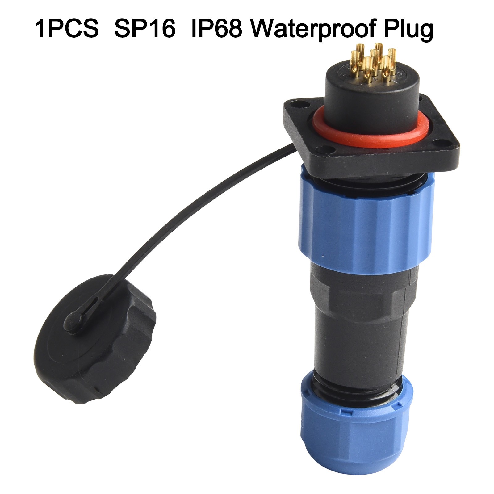 Blue Black IP68 Waterproof Circular Connector for LED Lighting (29pin) - Picture 73 of 75