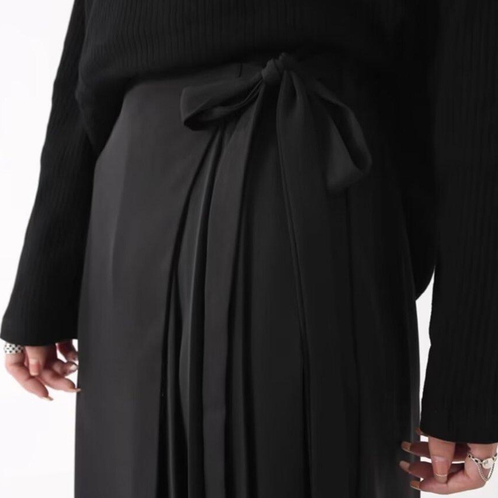 Trendige schwarze Culotte Hose für Herren mit bequemer mittlerer Taille - Bild 16 von 67