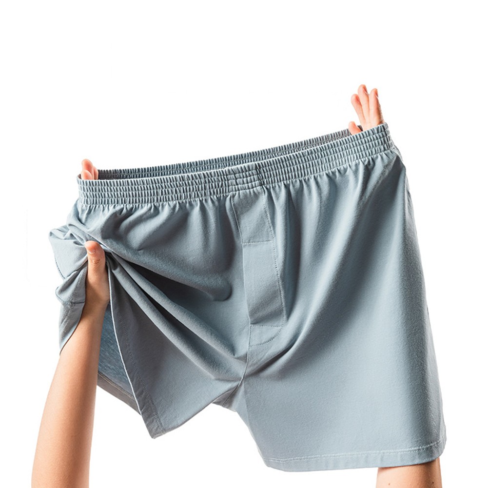 Men's Casual Cotton Boxers Mid Waist Underwear Comfortable Home Trunks Shorts - Picture 13 of 17