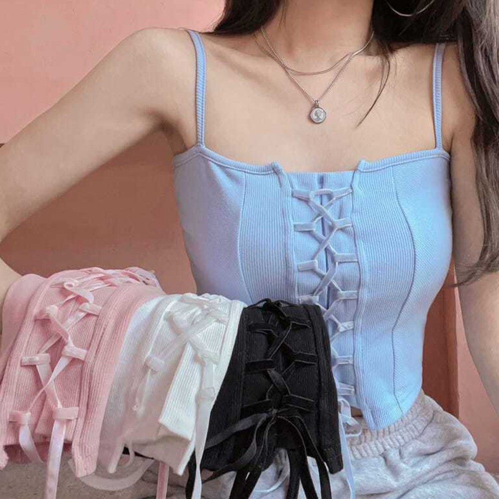 Womens Strappy Tank Top Stylish and Breathable Design for Summer Activities - Picture 16 of 21