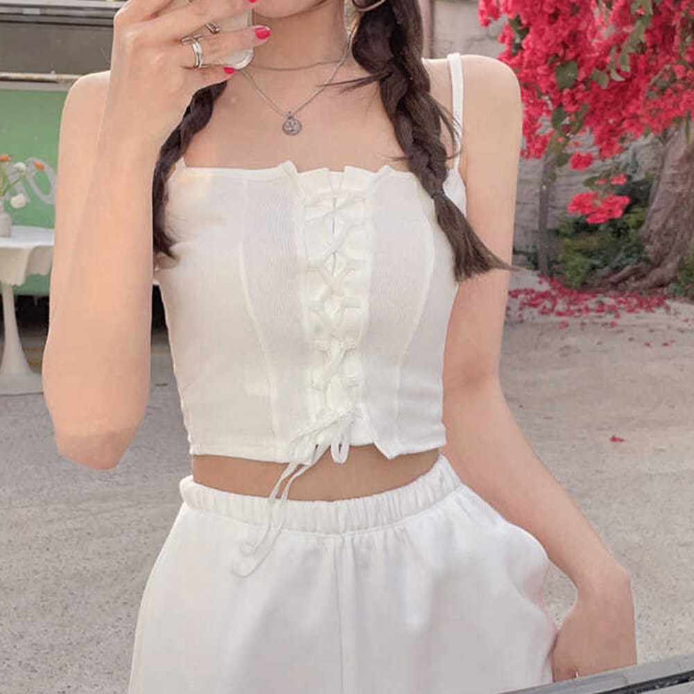 Womens Strappy Tank Top Stylish and Breathable Design for Summer Activities - Picture 14 of 21