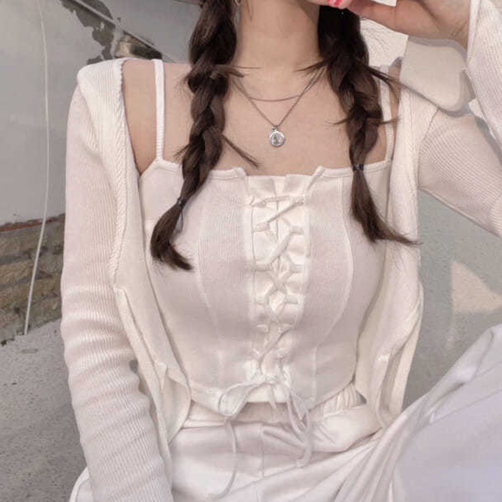 Womens Strappy Tank Top Stylish and Breathable Design for Summer Activities - Picture 12 of 21