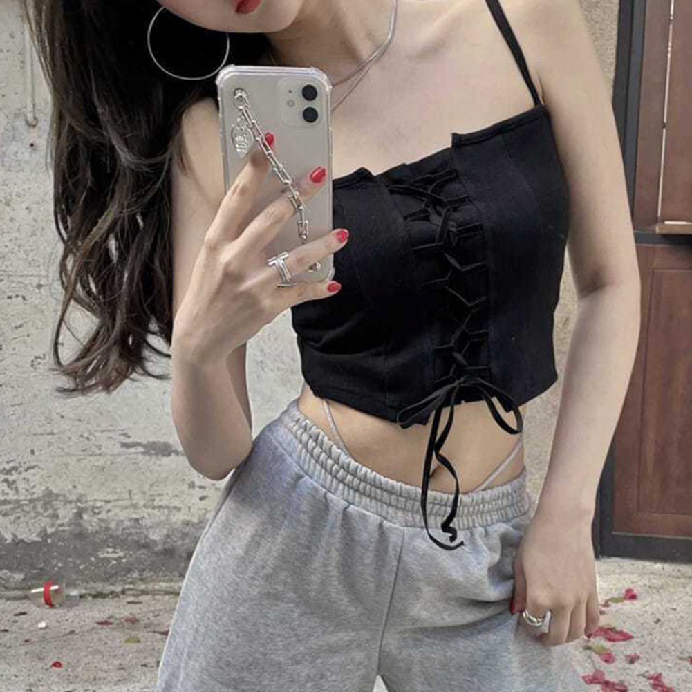 Womens Strappy Tank Top Stylish and Breathable Design for Summer Activities - Picture 17 of 21