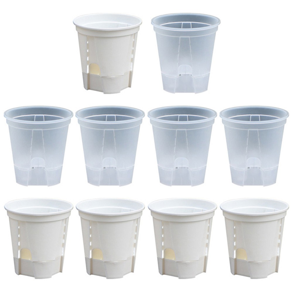 Easily Usable Self Watering Garden Pots Set of 10 with Effective Features - Afbeelding 7 van 15