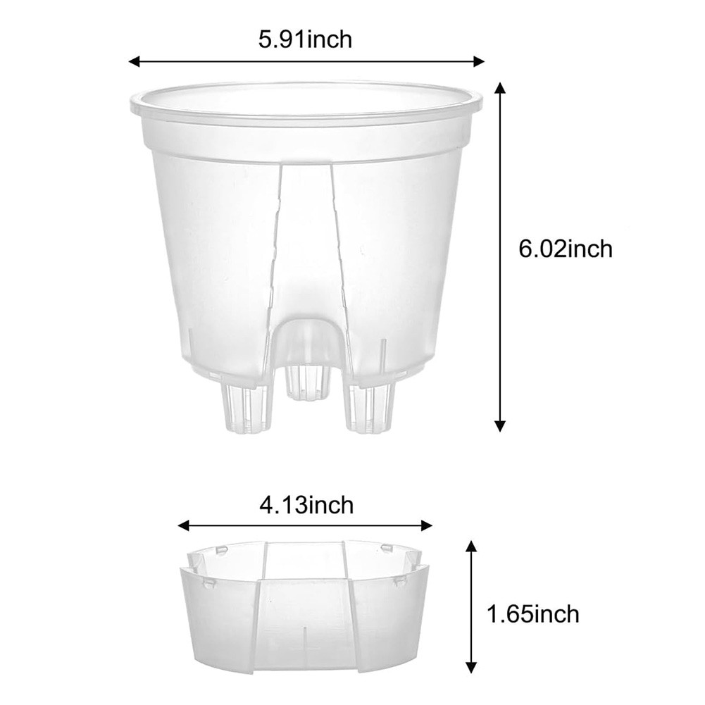 Easily Usable Self Watering Garden Pots Set of 10 with Effective Features - Afbeelding 9 van 15