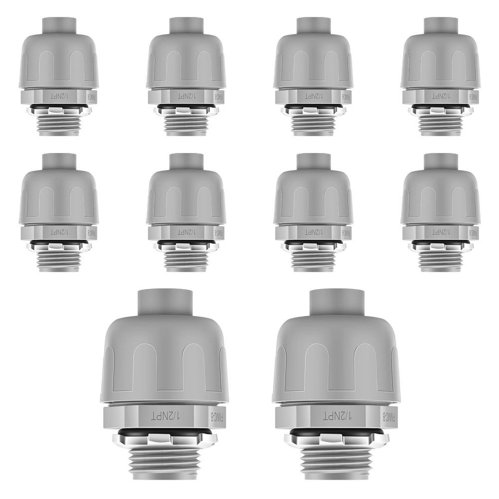Jeu de 10 connecteurs flexibles PVC conçus efficacement pour installations - Photo 16/21