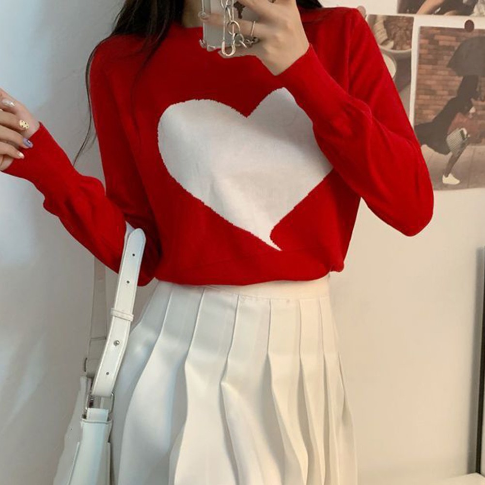 Stylische Langarm-Sweatshirts für Damen mit einzigartigem Love-Design-Muster - Bild 25 von 27