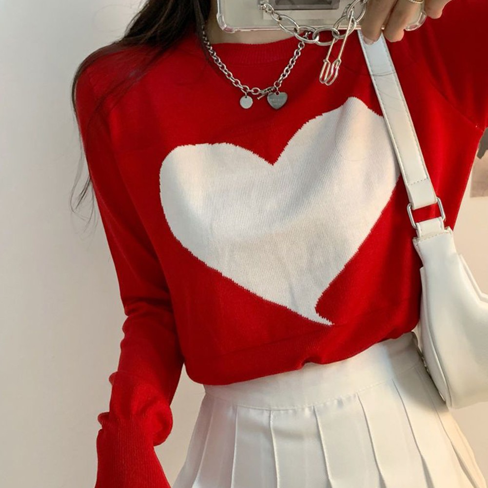 Stylische Langarm-Sweatshirts für Damen mit einzigartigem Love-Design-Muster - Bild 26 von 27