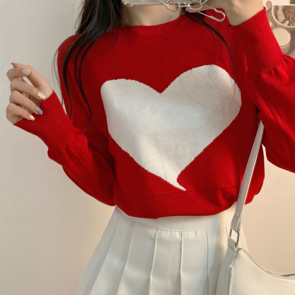 Stylische Langarm-Sweatshirts für Damen mit einzigartigem Love-Design-Muster - Bild 23 von 27