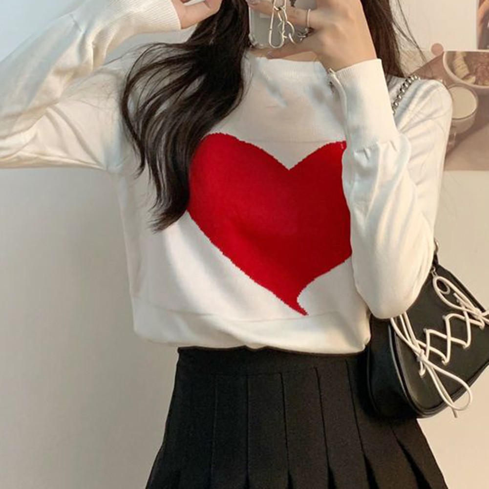 Stylische Langarm-Sweatshirts für Damen mit einzigartigem Love-Design-Muster - Bild 17 von 27