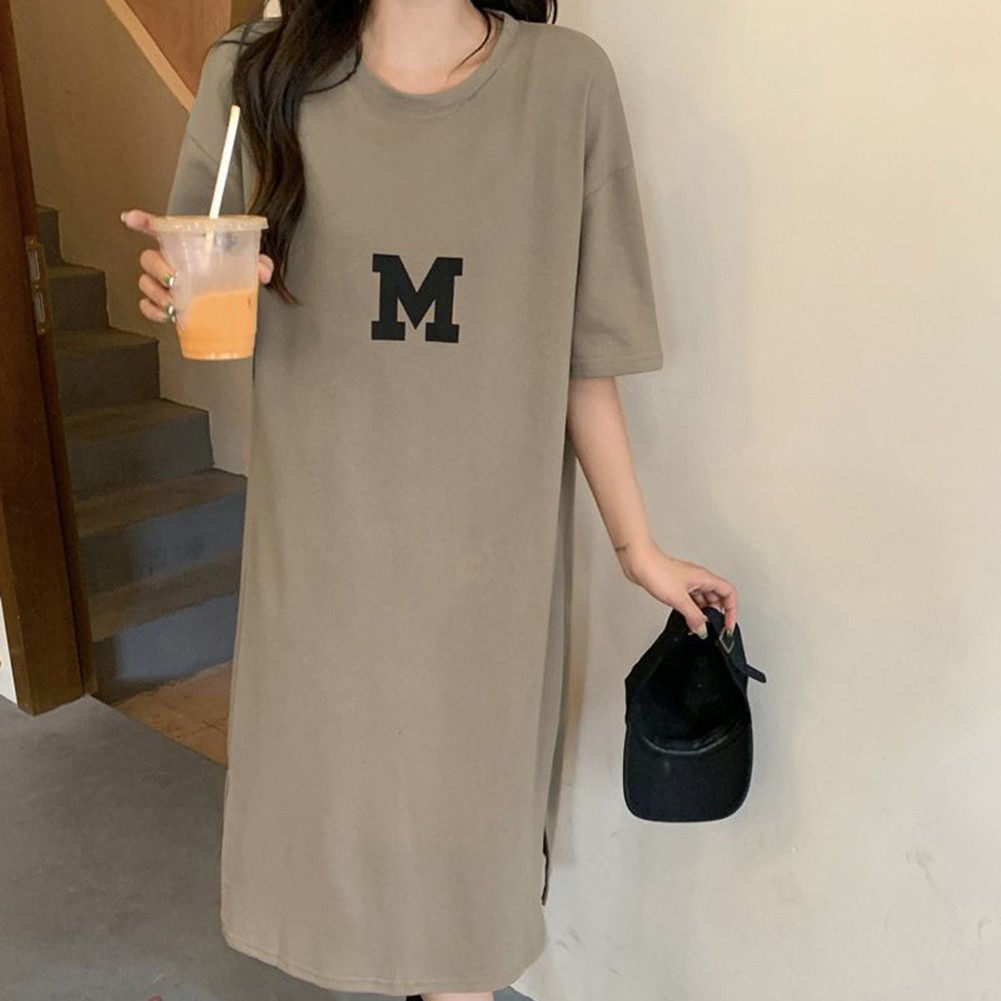 Feminin bedrucktes Damen Aline Kleid mit bequemer offener Seite und Länge - Bild 15 von 28