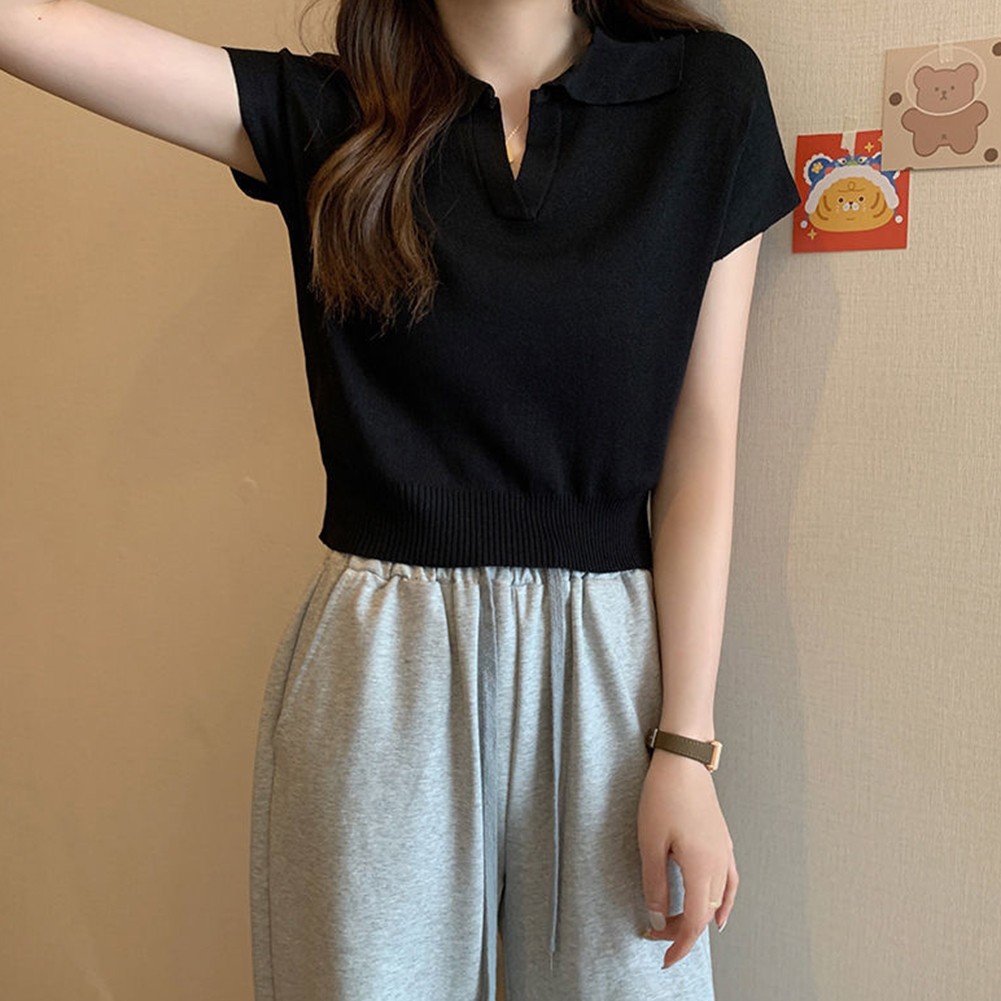 Short Sleeve T-shirt Casual Daily Wear Daily Casual Wear vendre Microelasticity