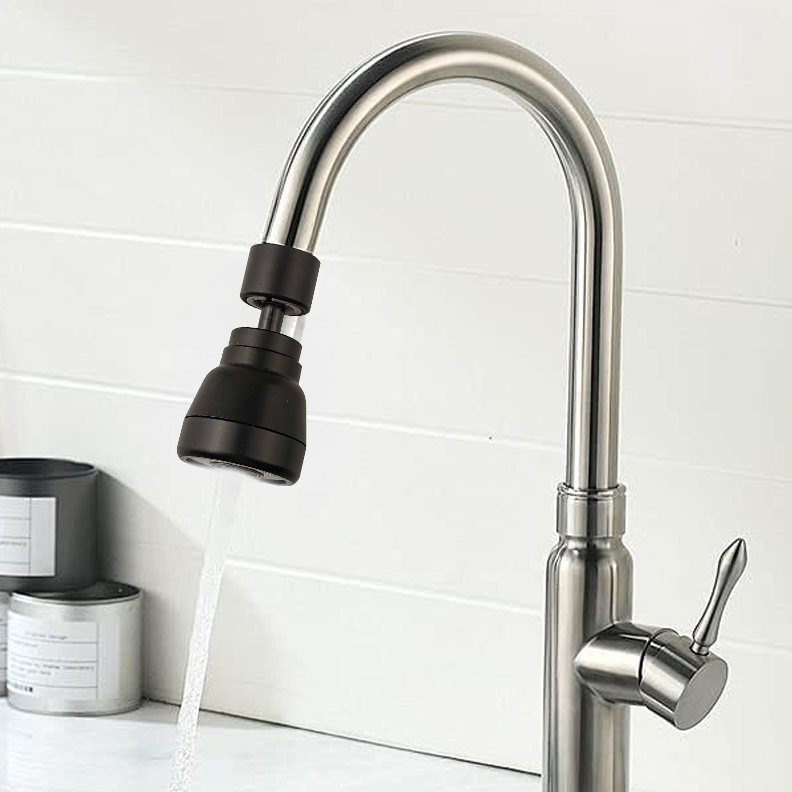 360?? Rotating Faucet Extender 3 Modes Water Saver Nozzle for Efficient Kitchen