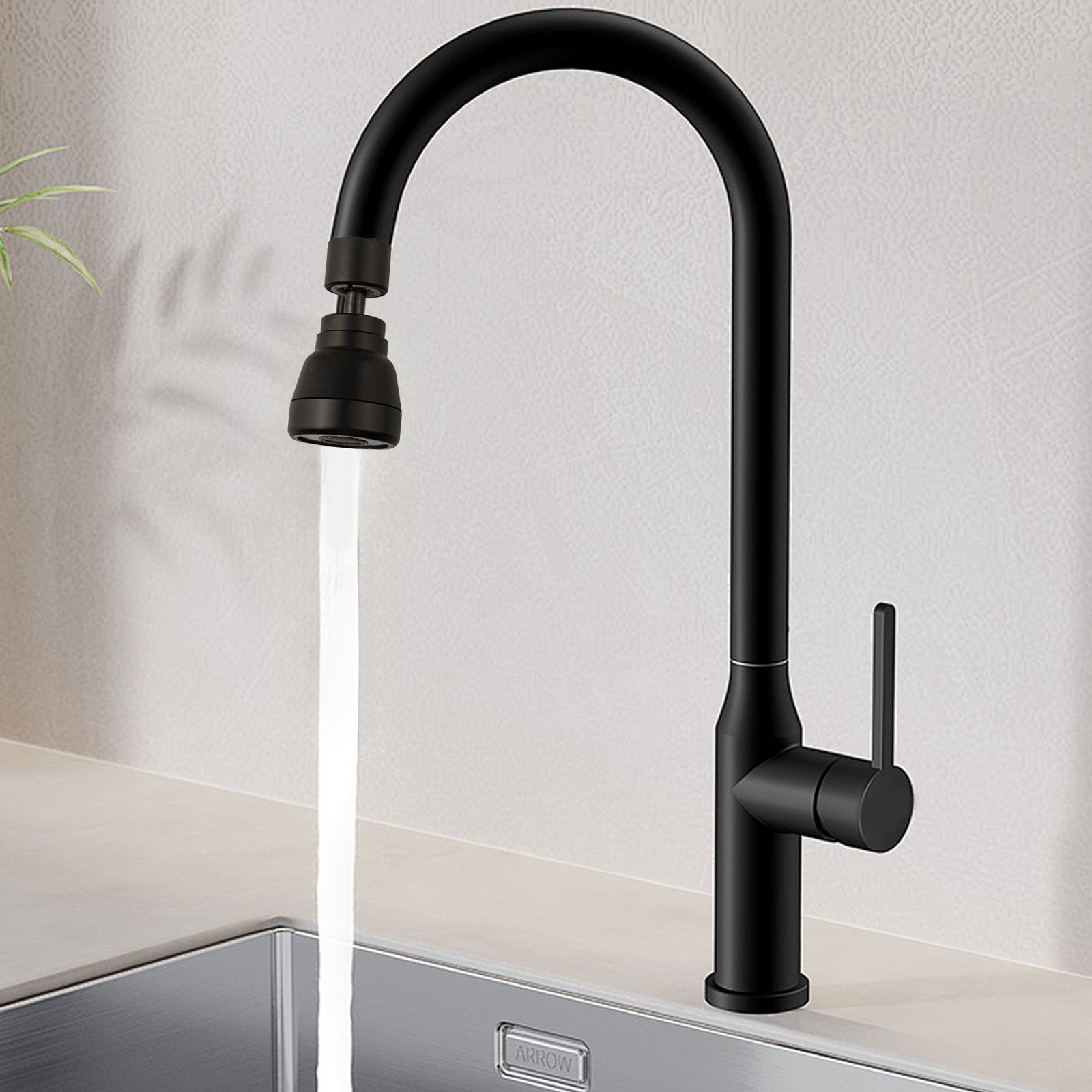 360?? Rotating Faucet Extender 3 Modes Water Saver Nozzle for Efficient Kitchen