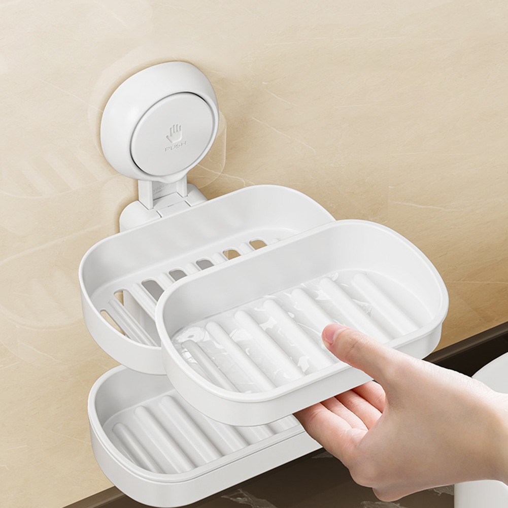 Ventosa Baño Jabonero Fácil Instalación Ahorro Espacio Solución Almacenamiento - Imagen 34 de 48