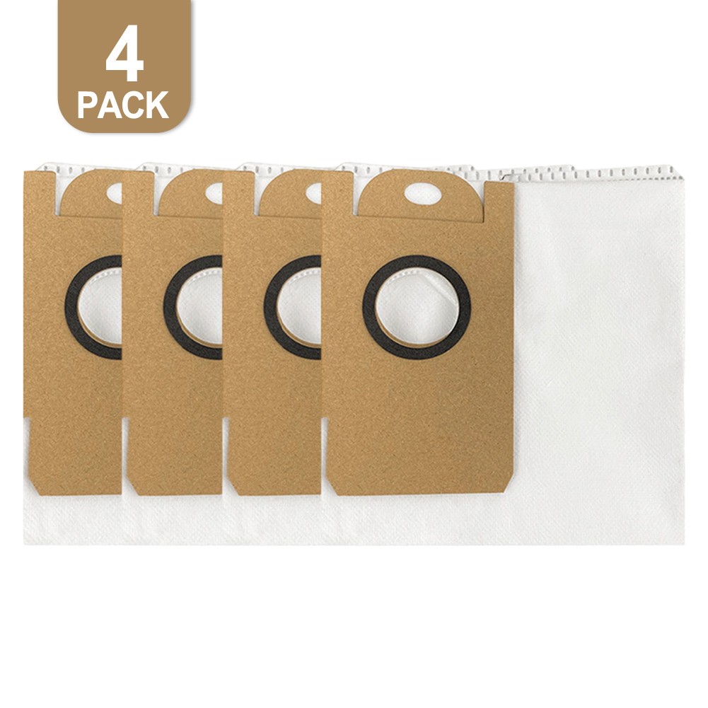 Sturdy Dust Bags for Lydsto R5 R5D Vacuum Cleaner Efficient Filtration 4 Pack