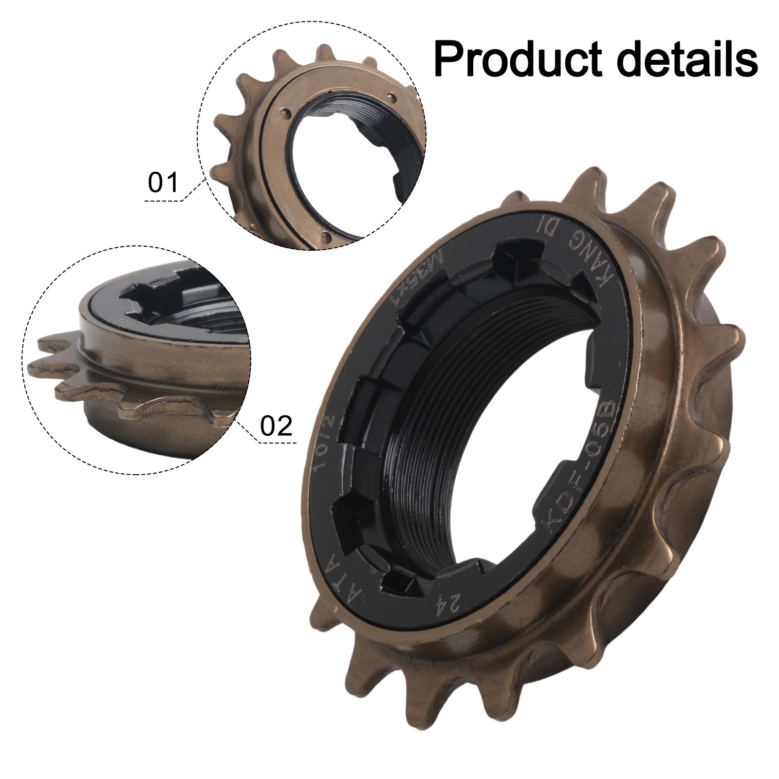 Long lasting Alloy Freewheel Replacement for Improved Bike Performance