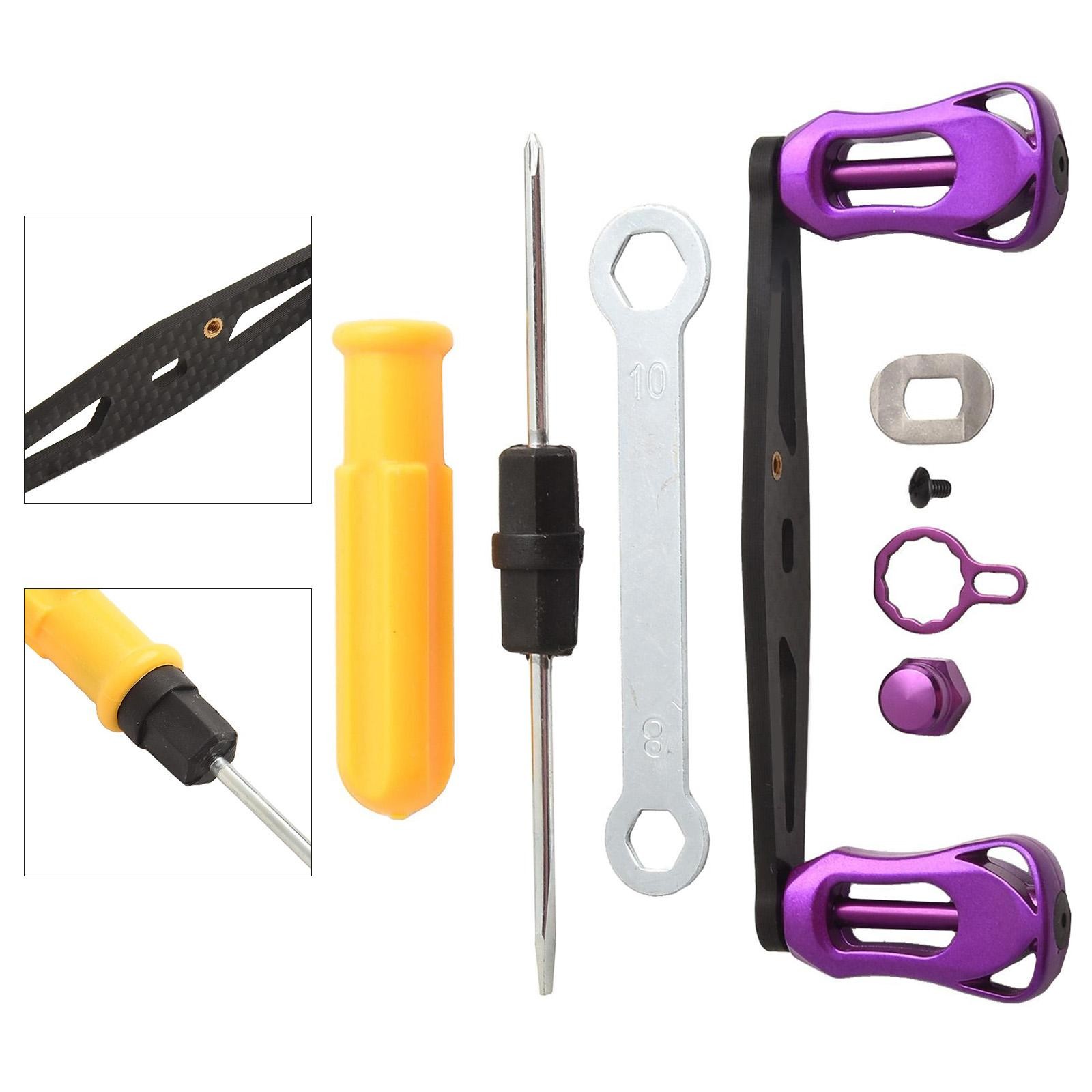 Manico a bilanciere leggero 16 g per mulinelli baitcasting design fibra di carbonio - Foto 64 di 73