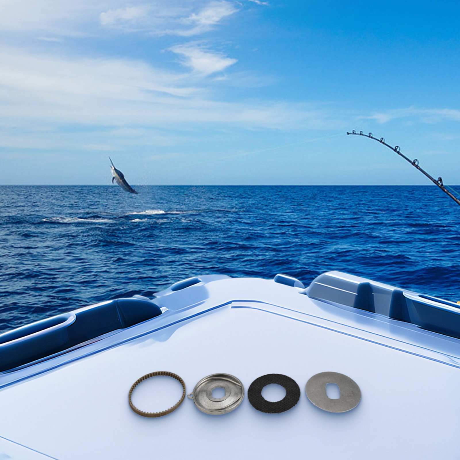 Carrete de cebo de pesca kit de clicker de arrastre lavadora para Daiwa quinta generación derecha - Imagen 24 de 39