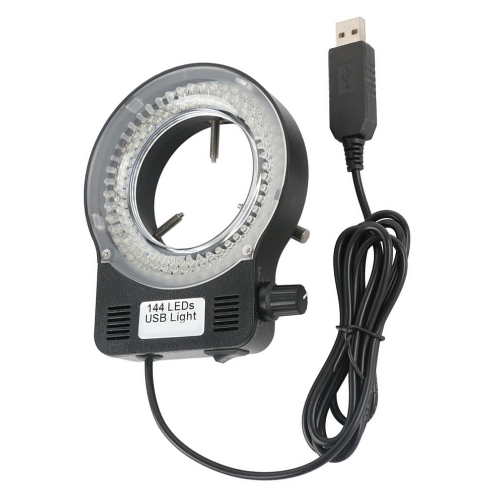 Anneau Lumineux LED 6500K USB 5V Pour Microscope | Éclairage Réglable Jusqu'à 63mm