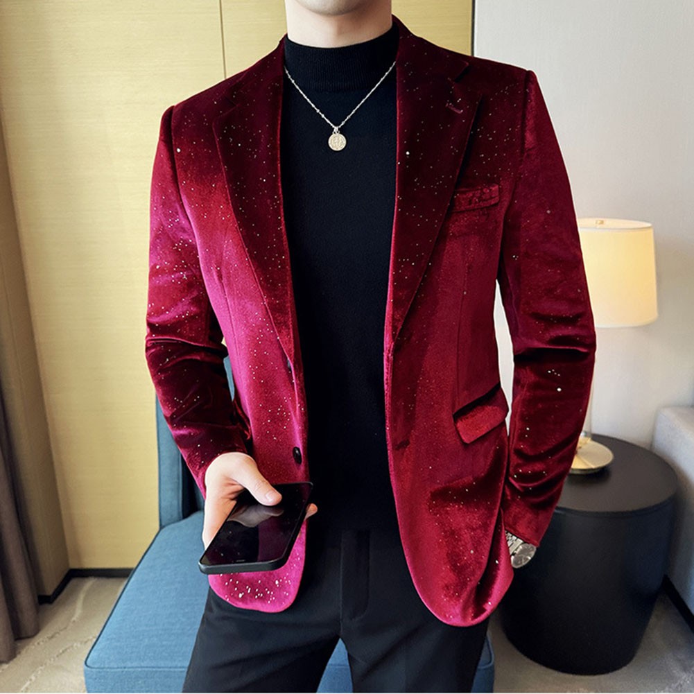 Noble Men's Spring Autumn Jacket Made of Luxurious Fabric with Unique Prints - Picture 19 of 66