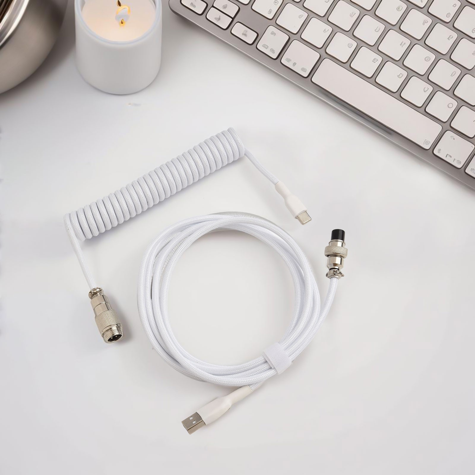Reliable Data Transfer Type C USB Spiral Coil Cable for Aviator Desktop PC - Picture 15 of 39