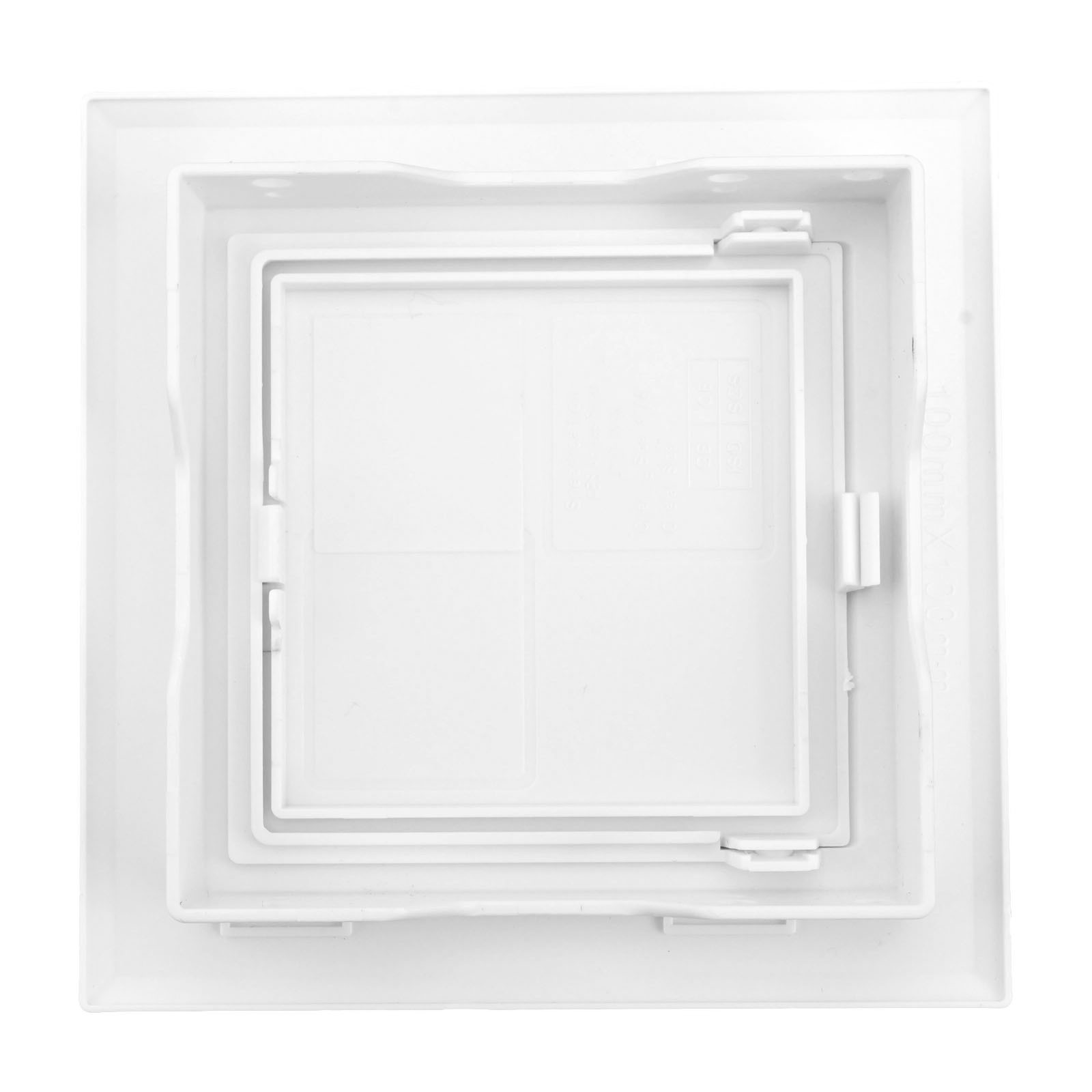 Sleek White ABS Ceiling Access Panel for Plumbing and Electrical Systems