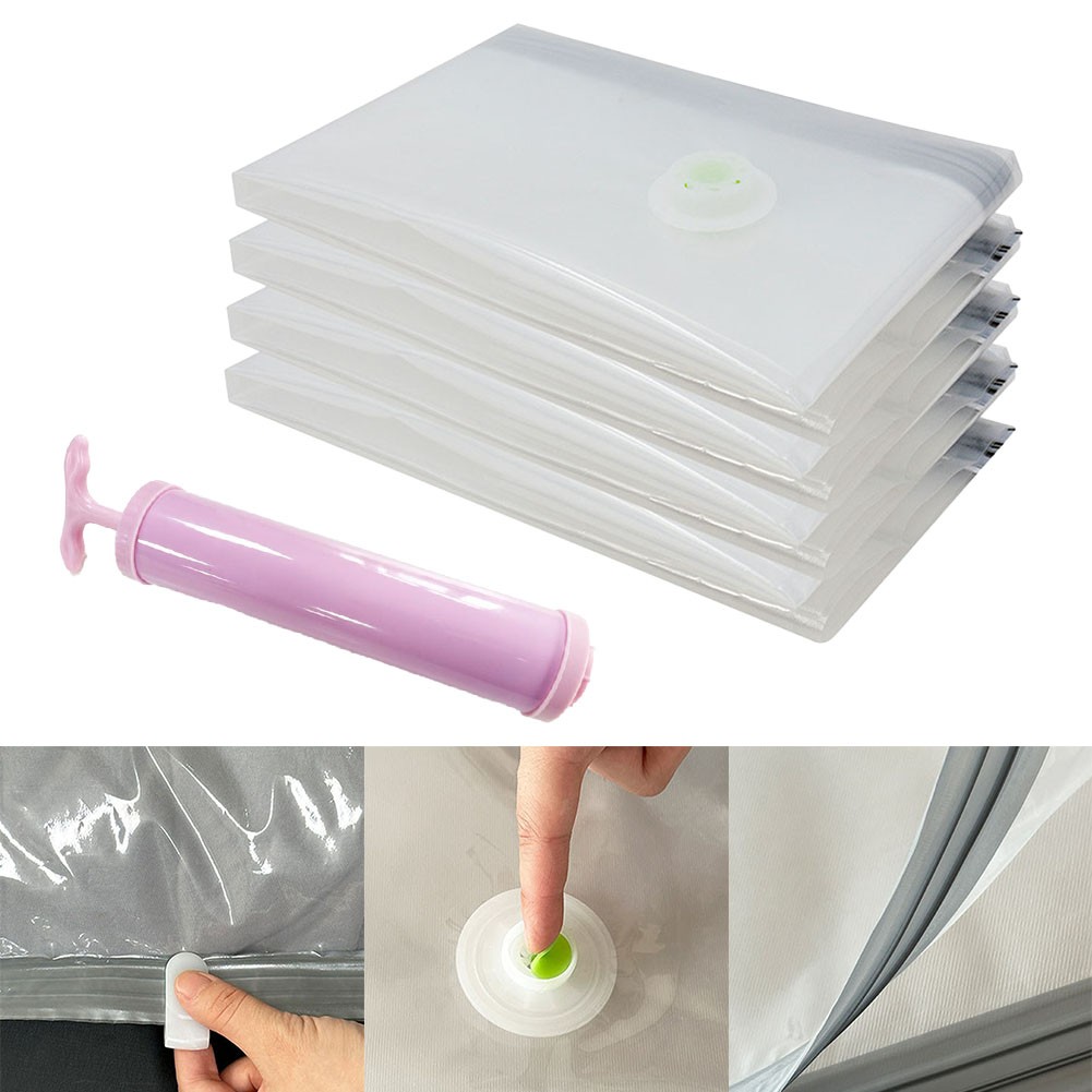 Rangement Vêtements Efficace avec Sacs économies de Compression Sous Vide Anti-Humidité
