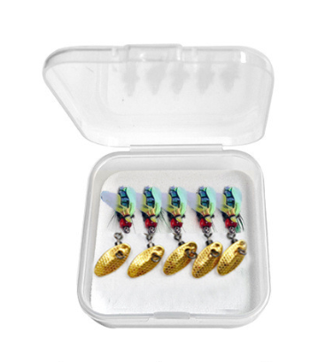 Set of 5 Colorful Modified Fly Hooks Tailored for Various Fish Species - Picture 12 of 24