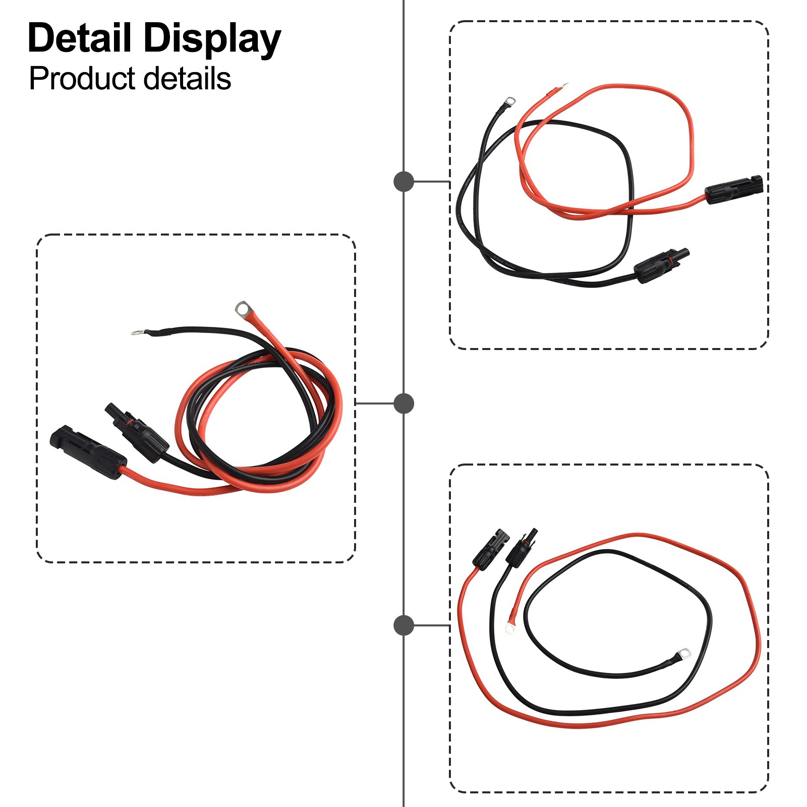 Rallonges solaires étanches haute performance 10AWG en rouge et noir - Photo 31/39