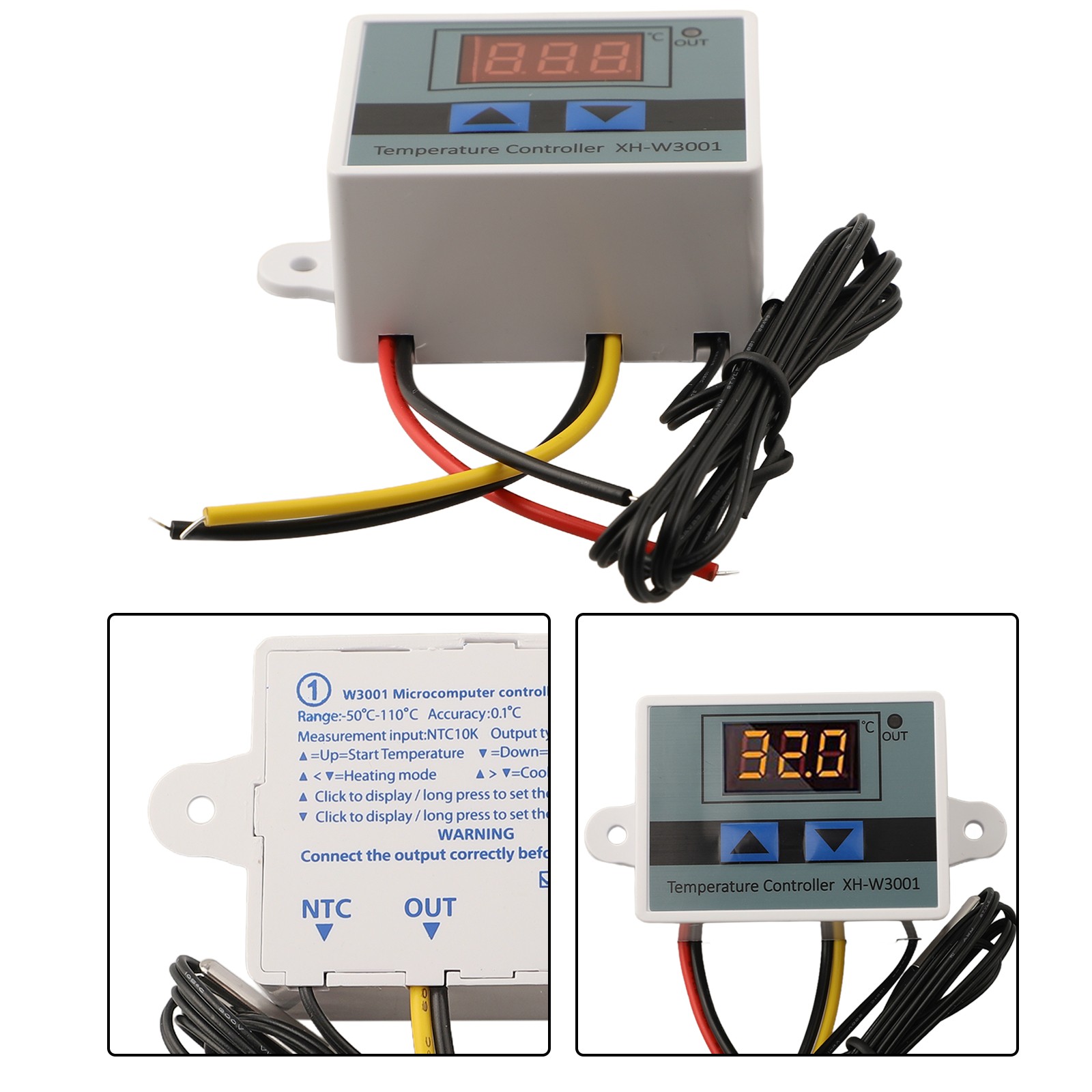 Aquarium Compatible Digital Thermostat Switch For XHW3001 with Probe 2 PC - Picture 19 of 28