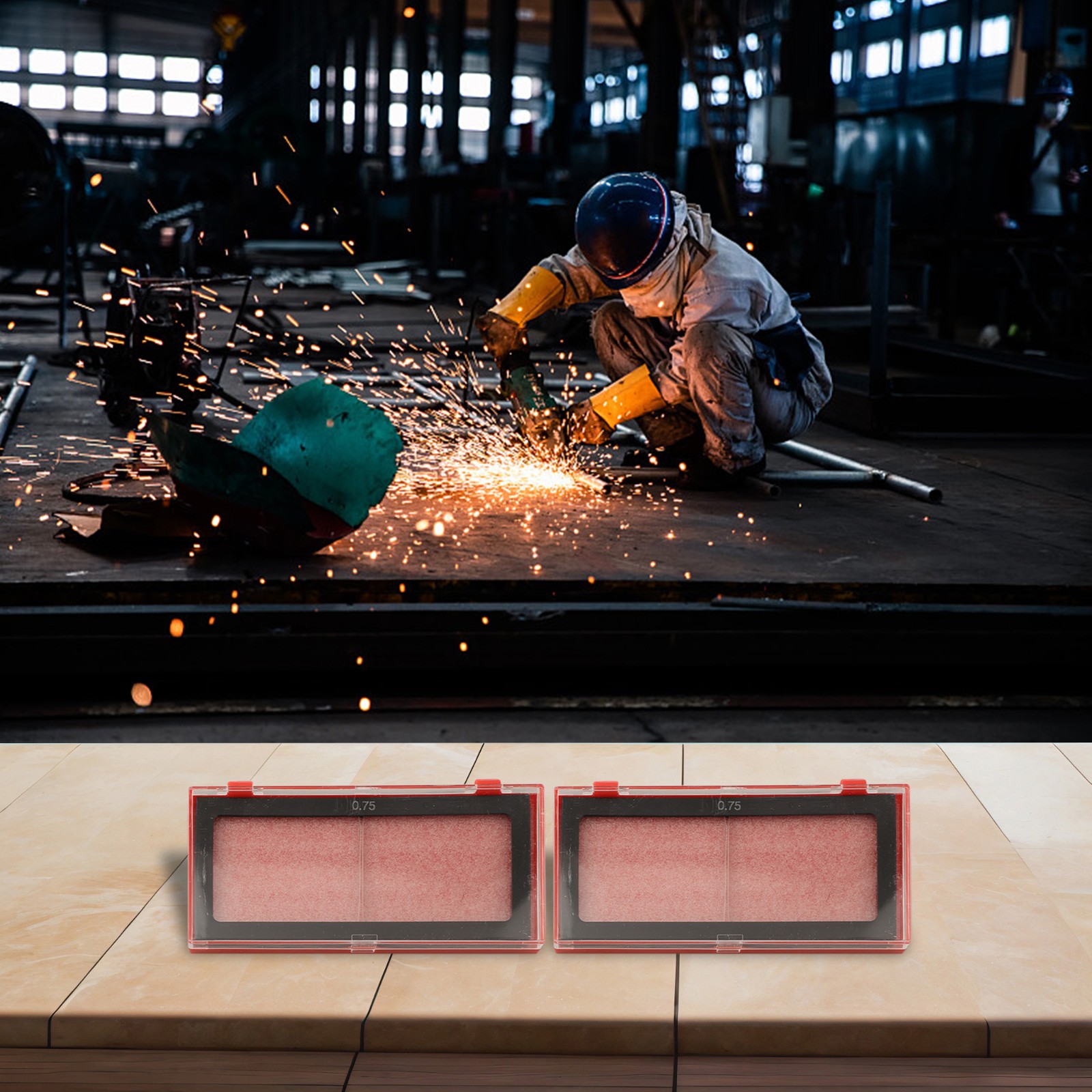 High Performance Welding Lenses Pair Designed for Optimal Eye Safety Usage