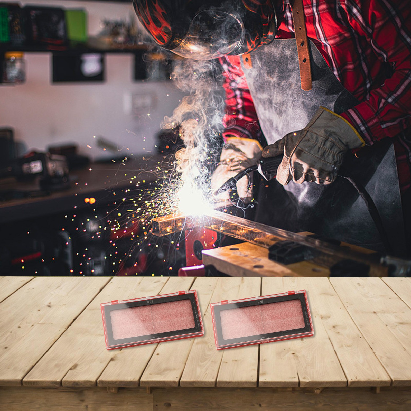 High Performance Welding Lenses Pair Designed for Optimal Eye Safety Usage