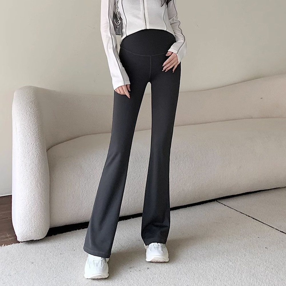 Casual Women's Pregnant Trousers with Elastic Waist and Butt Lifting Style