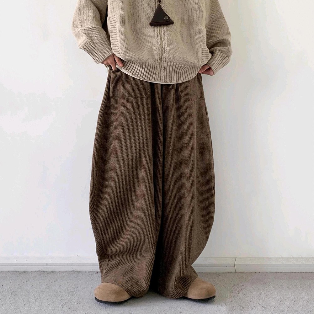 Pantalon ample élégant pour homme vente avec motif à rayures classiques et coupe co