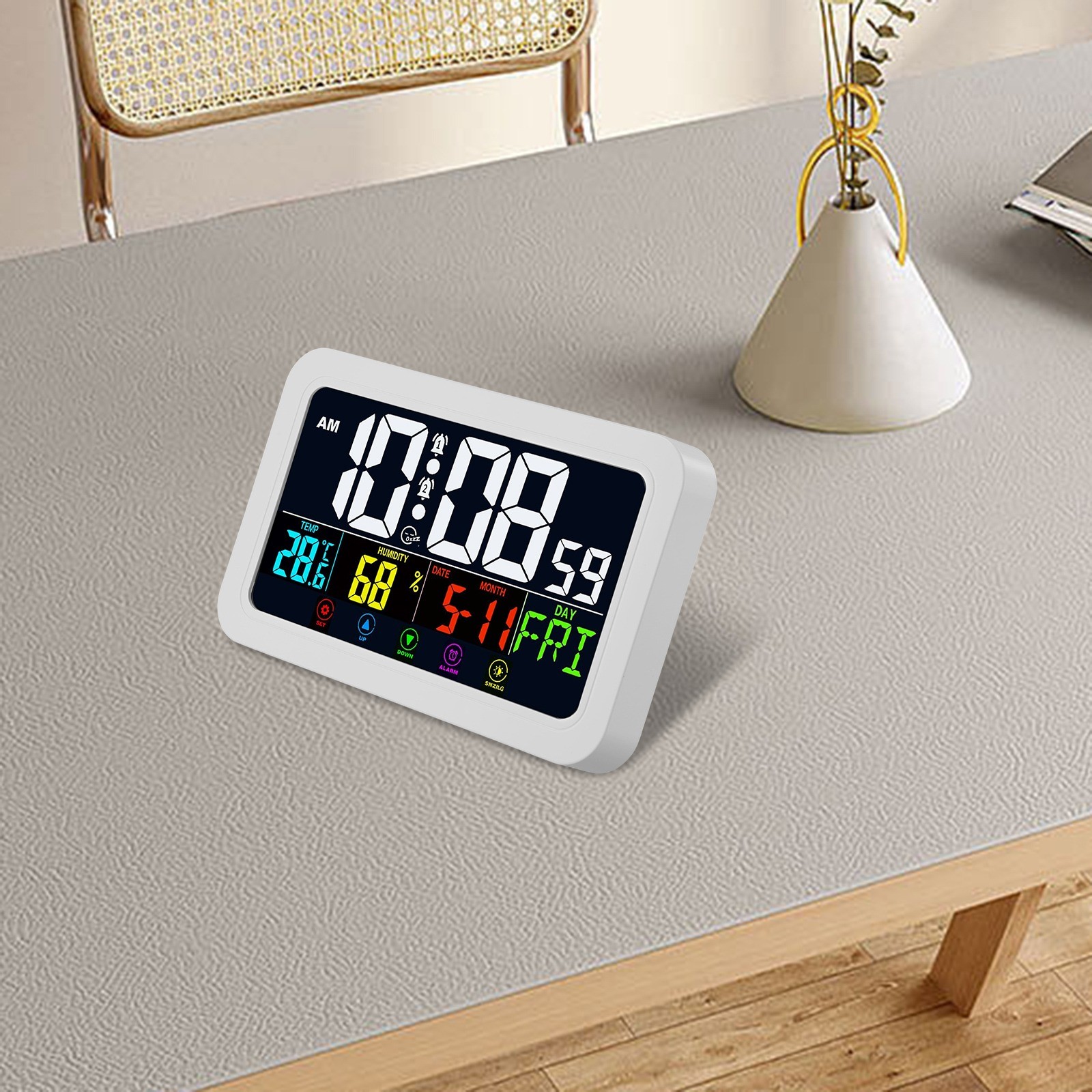 User Accessible Multi Functional Digital Clock with Elegant Design Elements - Picture 29 of 37