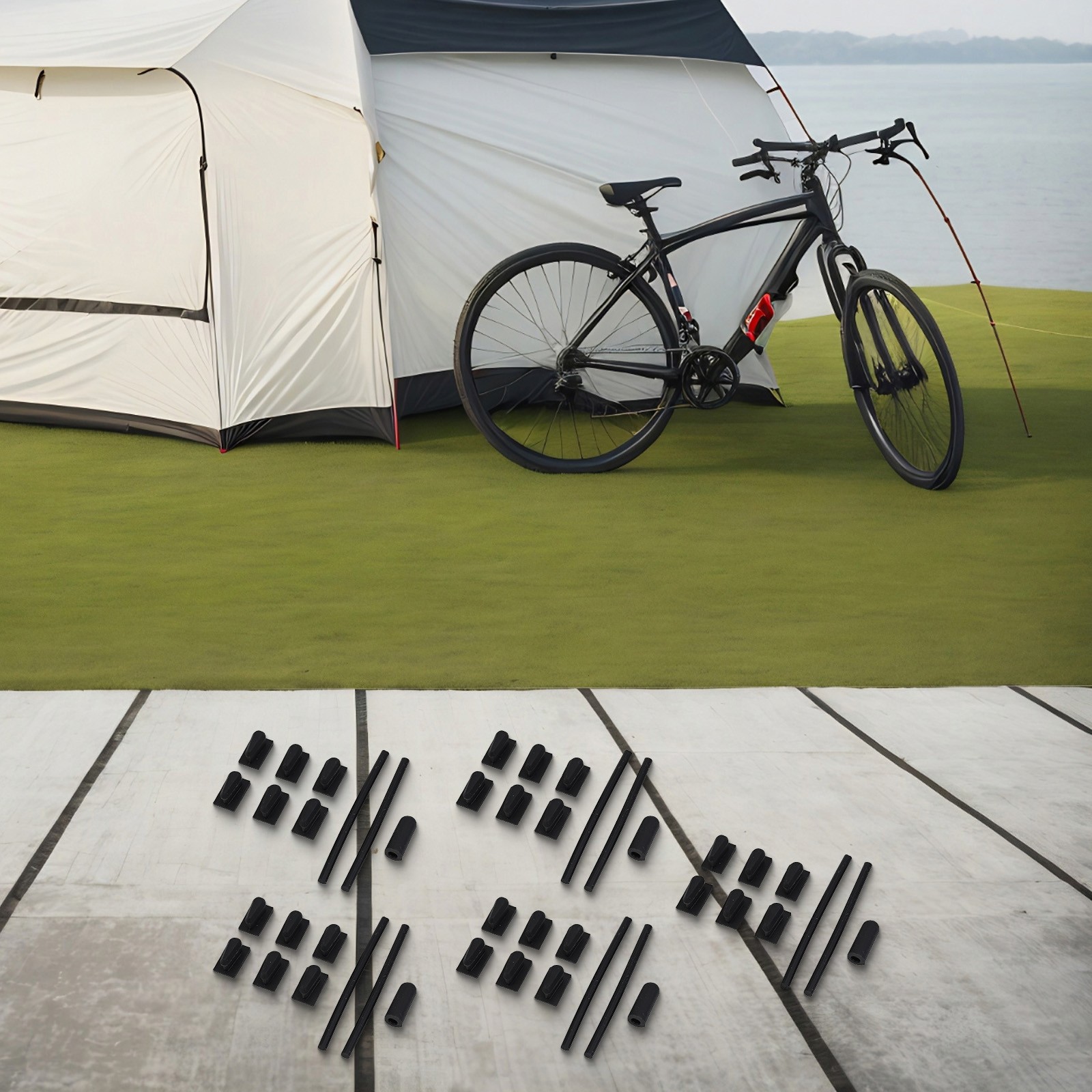 Lot de 5 supports vendre silicone compatibles vélo solutions antidérapantes disponibl