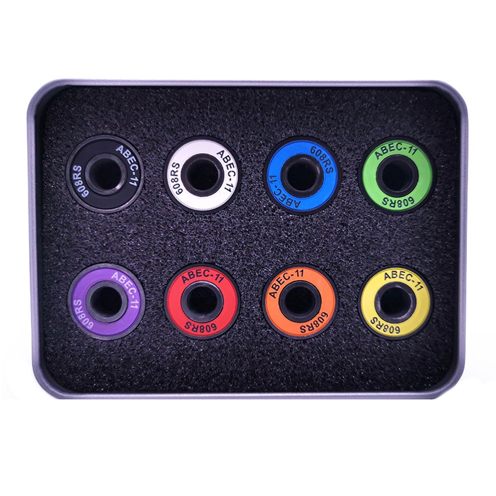 Reliable 8 Pcs Carbon Steel Skateboard Bearings for Skating and Scooters - Picture 28 of 28