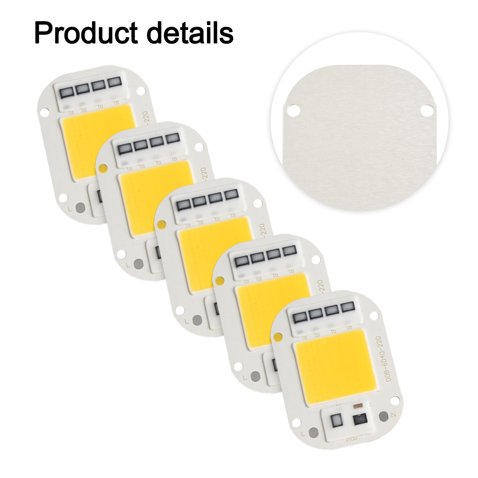 Pack de cinq officiel solutions à puce LED CO2F dimmable pour conceptions déclairage p