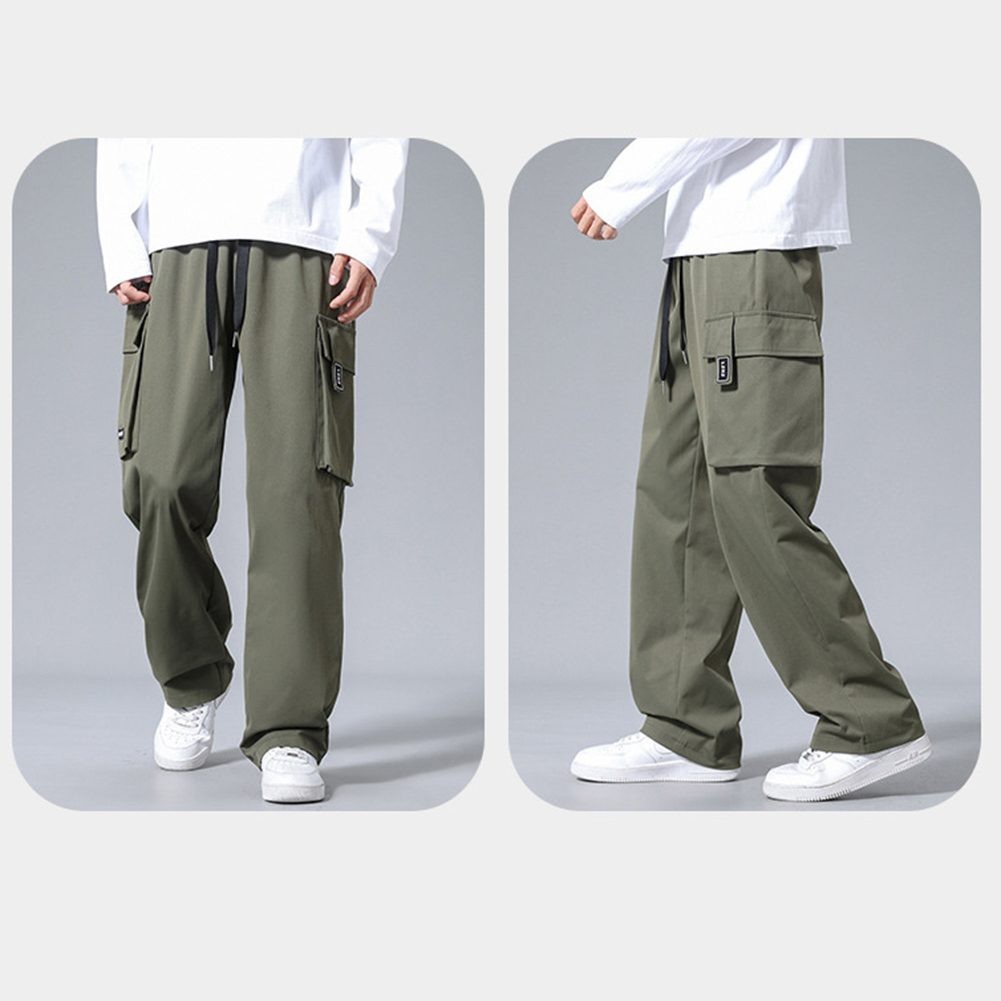 Functional Men's Casual Cargo Pants with Roomy Pockets and Flexibility - Picture 19 of 72