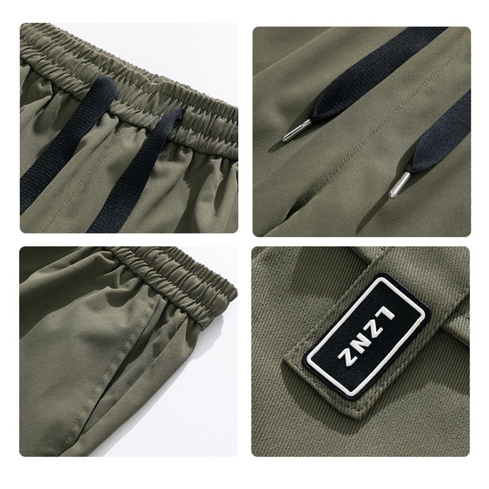 Functional Men's Casual Cargo Pants with Roomy Pockets and Flexibility - Picture 21 of 72