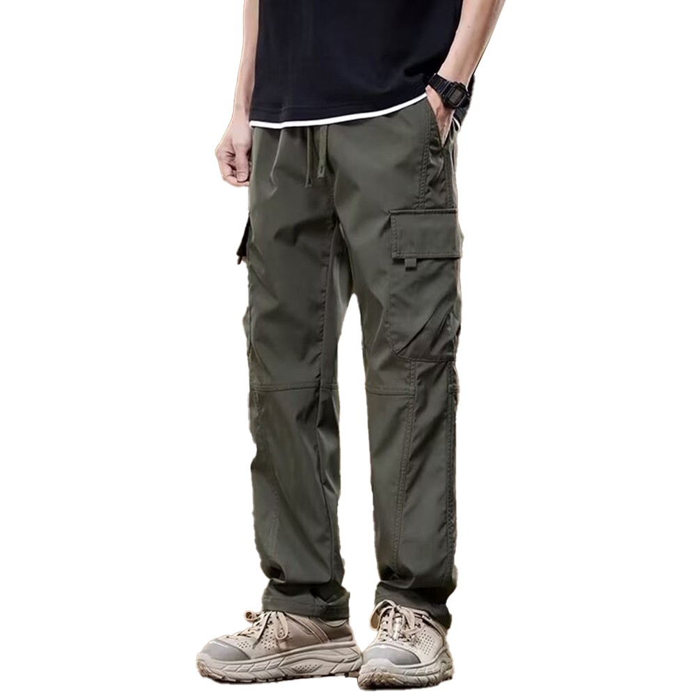 Casual Men's Loose Fit Workout Trousers Cargo Pants Ideal for Exercise
