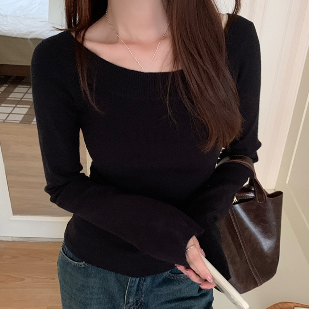 Elegant Crochet Basic Pullover Top for Women with Off The Shoulder Style - Picture 15 of 44