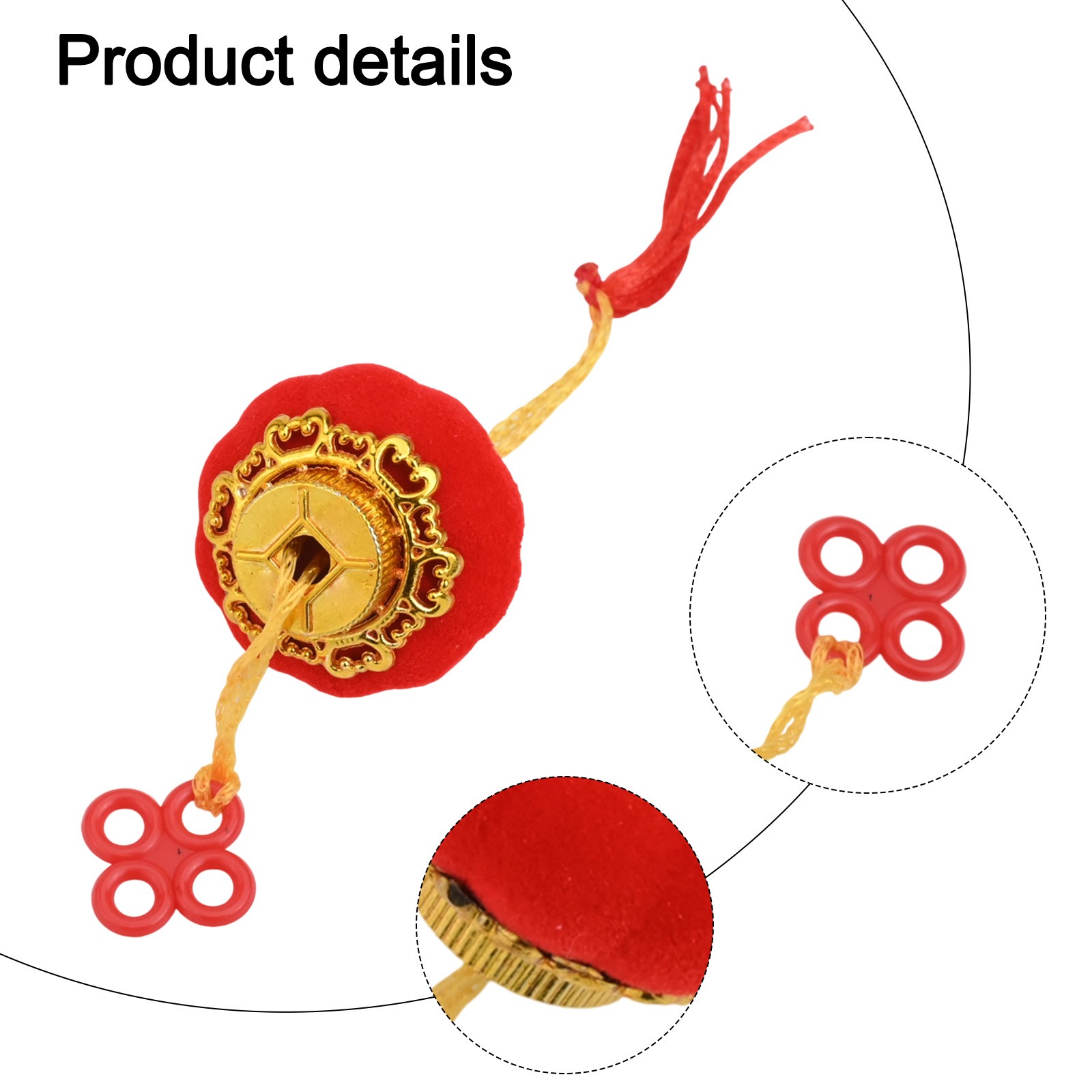 Holidays Made Bright with 42PCS Traditional Red Gold Pendant Decorations - Picture 26 of 30