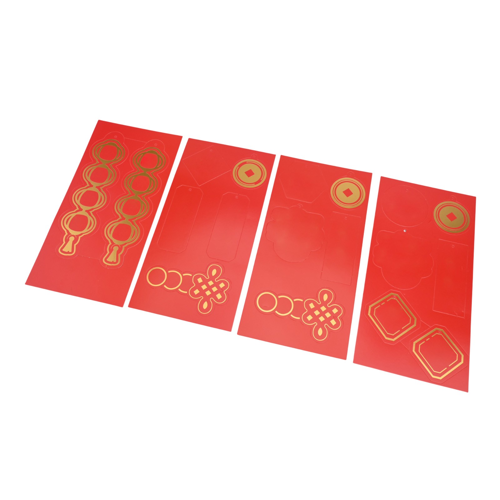 Holidays Made Bright with 42PCS Traditional Red Gold Pendant Decorations - Picture 24 of 30
