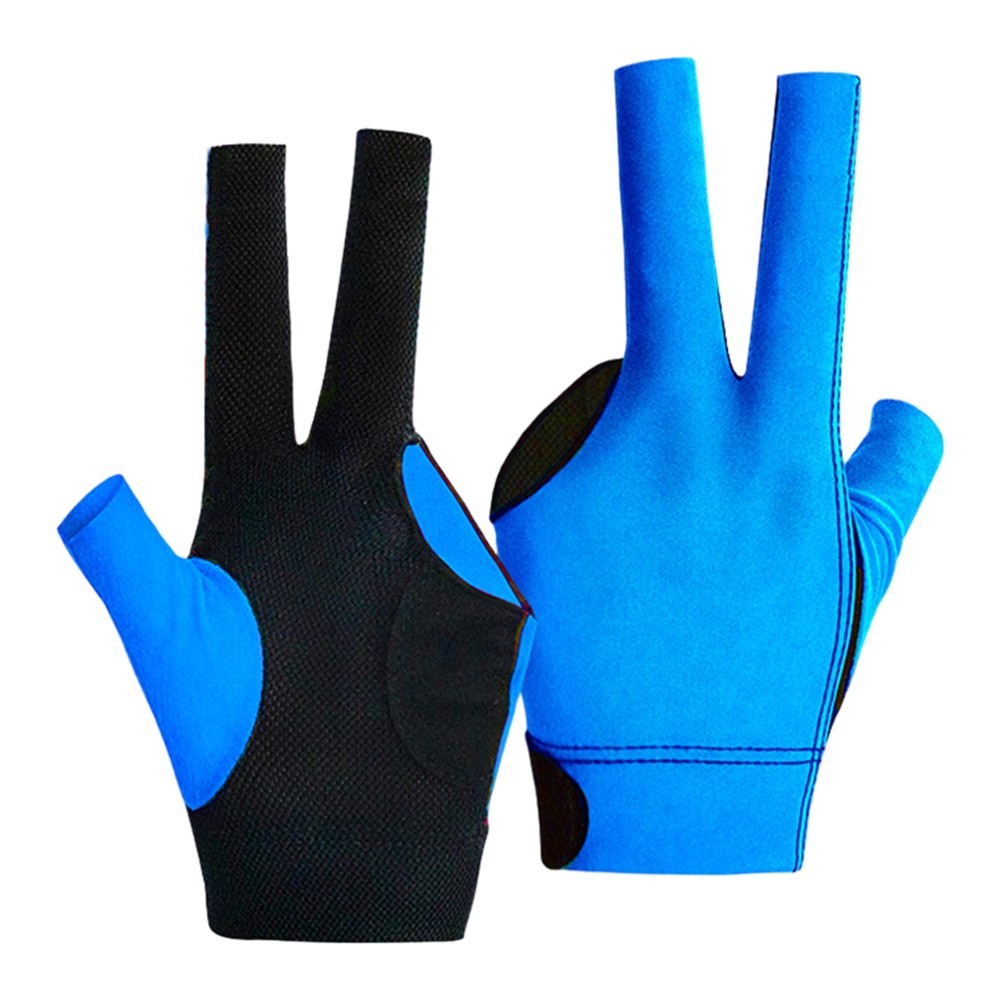 Pour Gants de billard gauche 3 soldes doigts maille respirante pour joueurs de billard